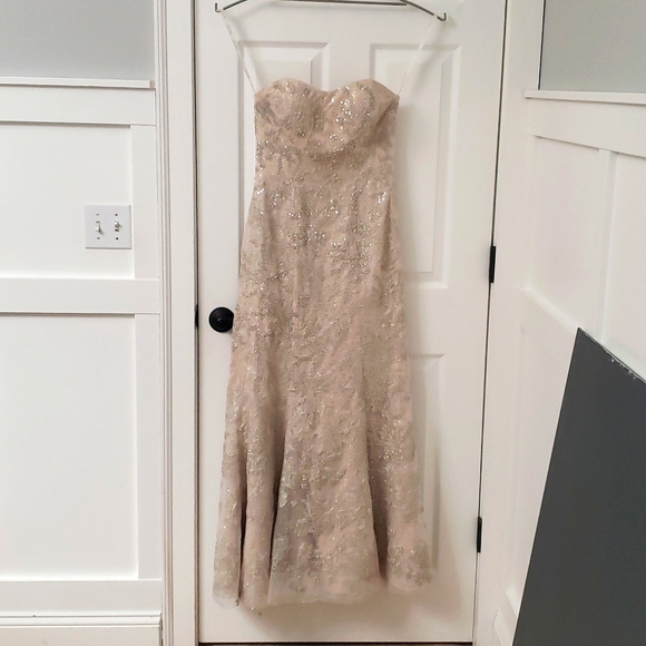 champagne colored Wedding dress - Picture 3 of 7